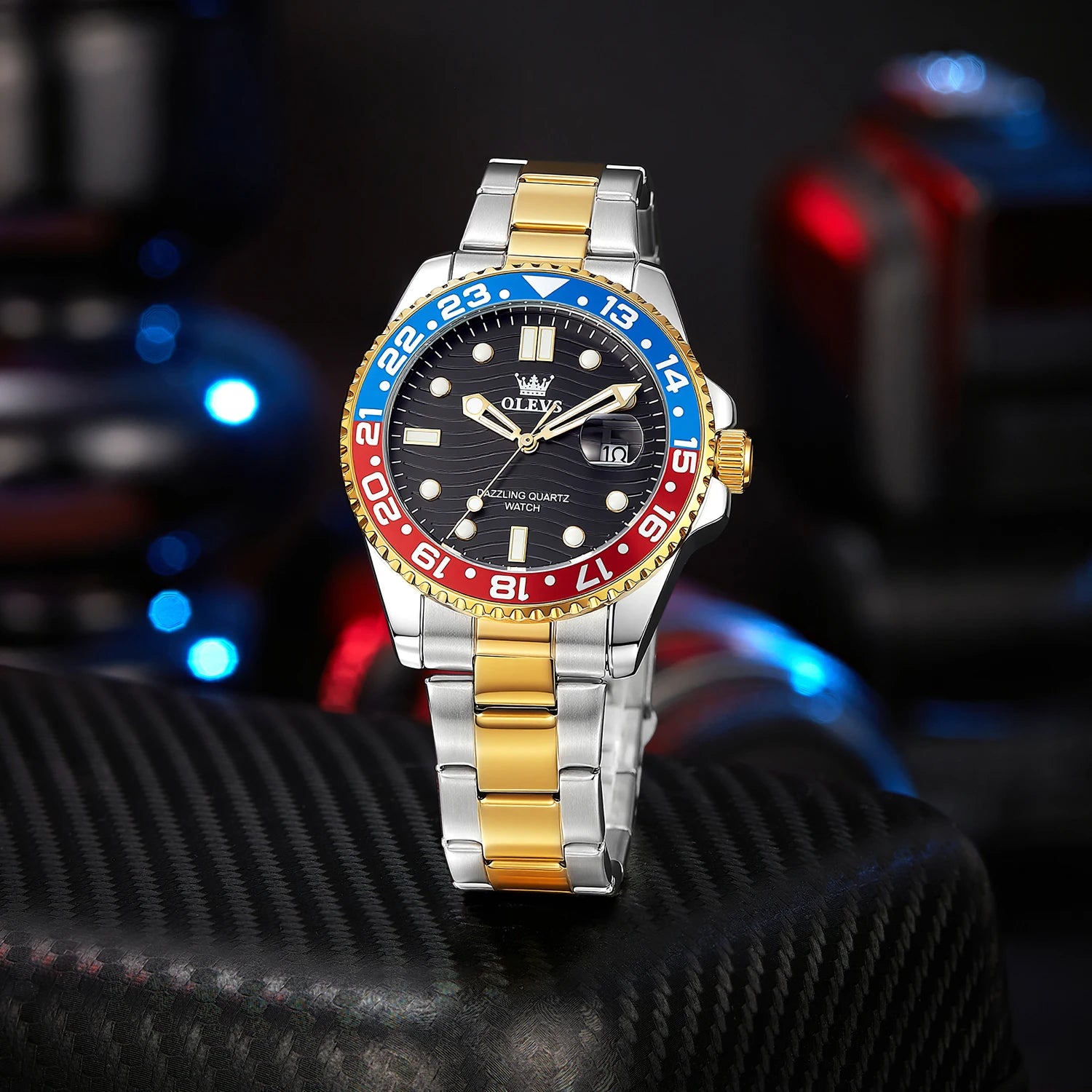 OLEVS 3610 Man Watch Luxury Top Brand Original Quartz Watches For Men Waterproof Luminous Auto Date Fashion Business Wristwatch