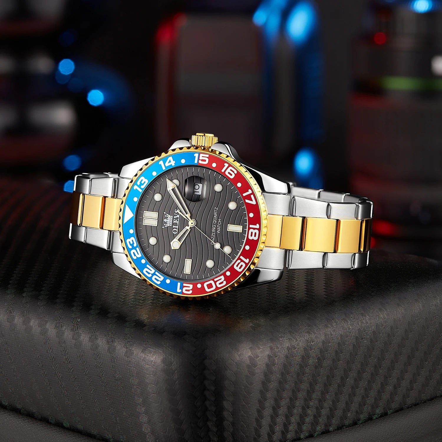 OLEVS 3610 Man Watch Luxury Top Brand Original Quartz Watches For Men Waterproof Luminous Auto Date Fashion Business Wristwatch